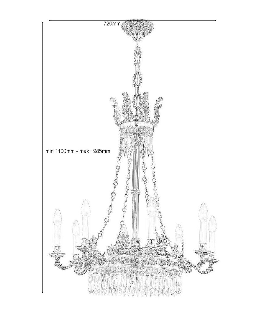 Classical Cheltenham Crystal Glass Chandelier-Meet Lighting