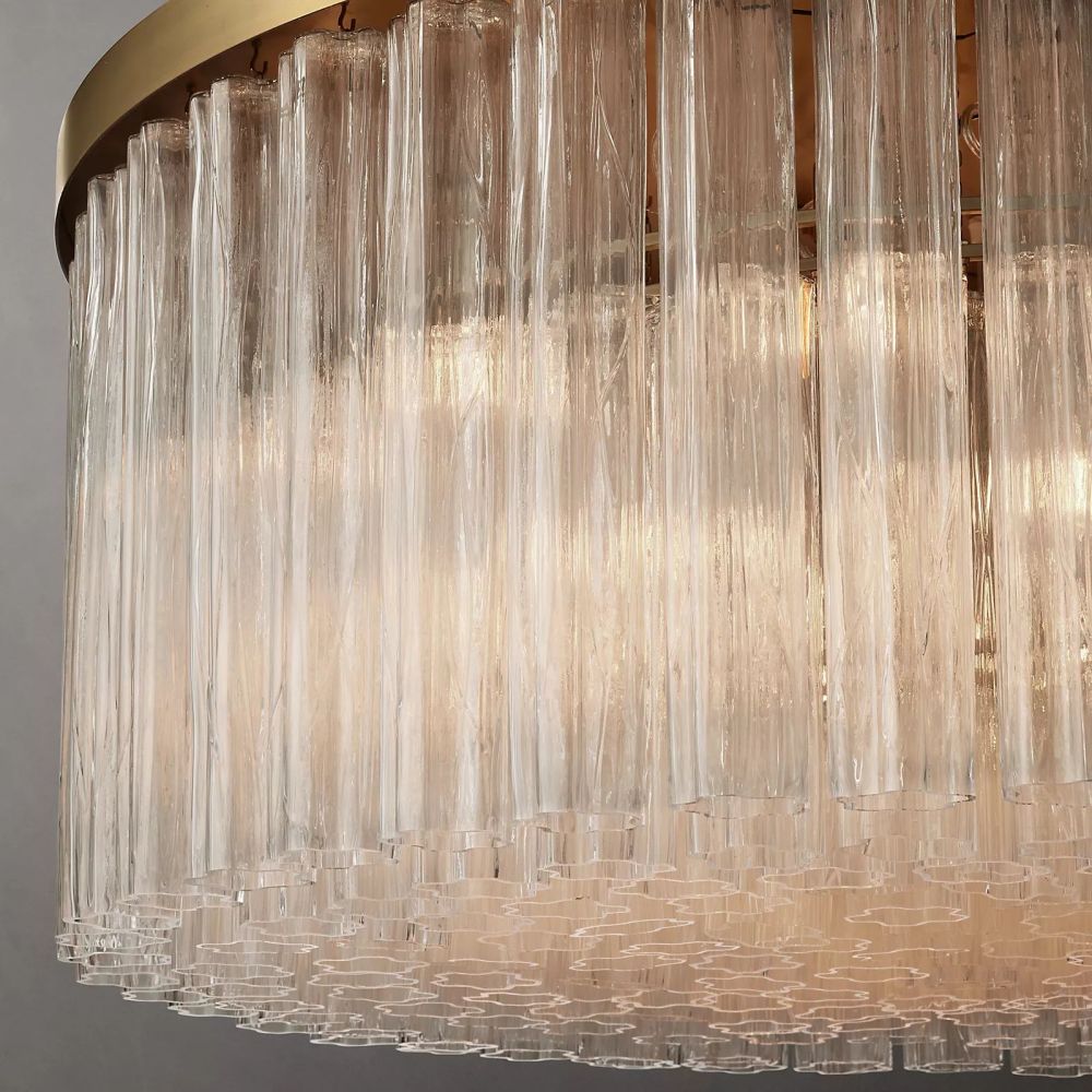 Clele Round Chandelier 48"-Meet Lighting