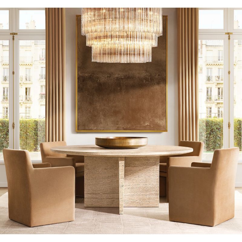Clele Three Layer Round Chandelier 48"-MEET LIGHTING