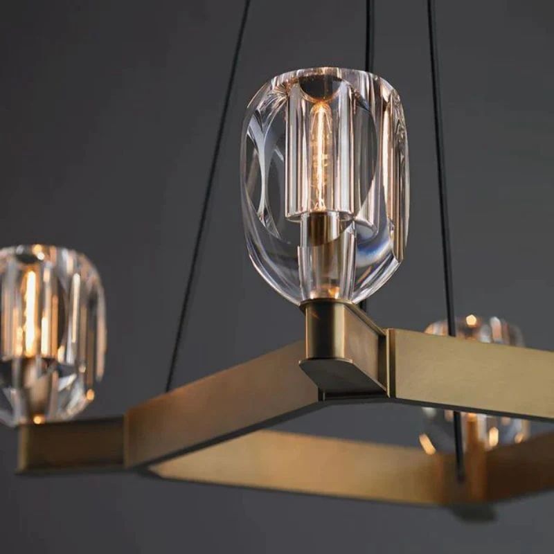 Cono Crystal 8-Lights Dining Pendant-Meet Lighting