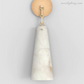 Contemporary Alabaster Wall Sconce-Meet Lighting