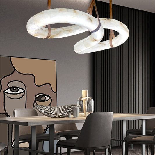 Contemporary Nordic Alabaster Chandelier-Meet Lighting