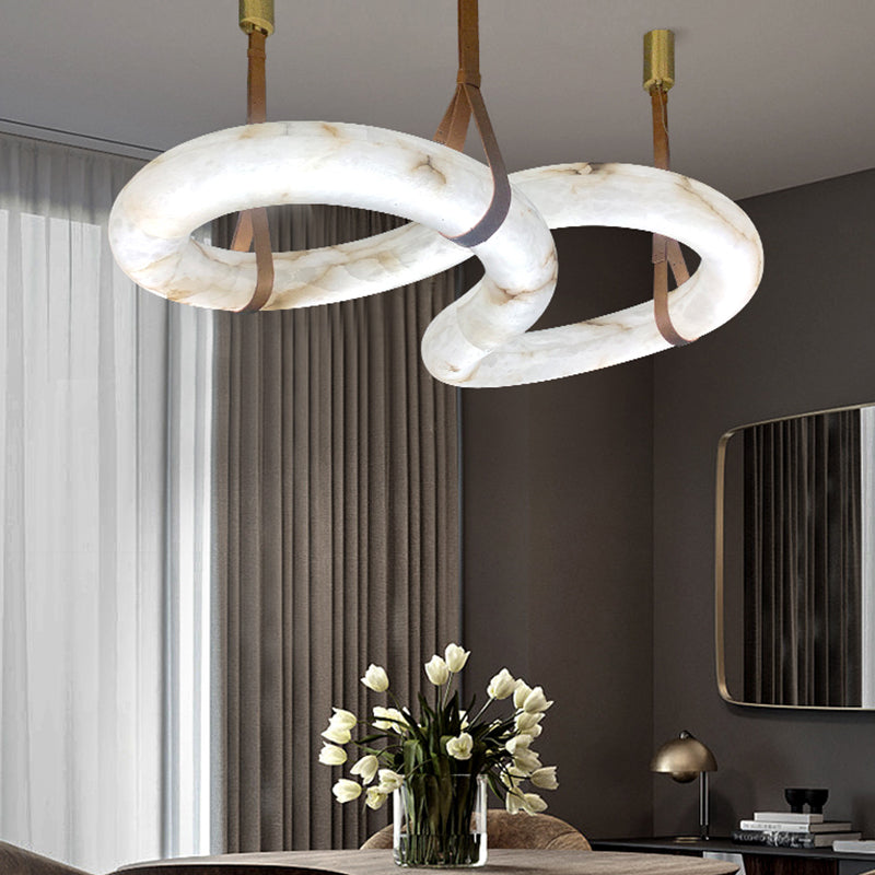 Contemporary Nordic Alabaster Chandelier-MEET LIGHTING