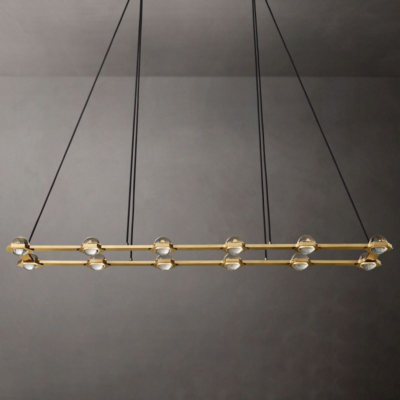 Ecbatant Rectangular Chandelier-MEET LIGHTING