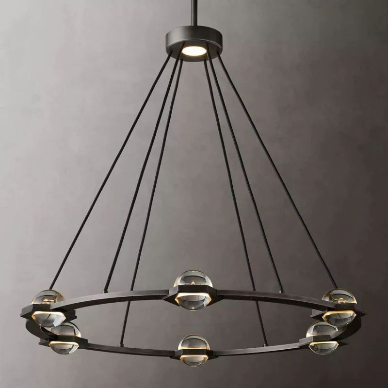 Cosmos Round Chandelier-Meet Lighting