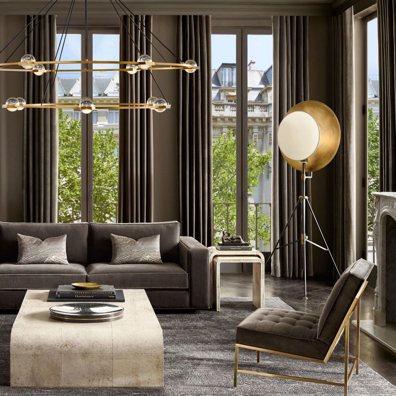 Cosmos Round Chandelier-Meet Lighting