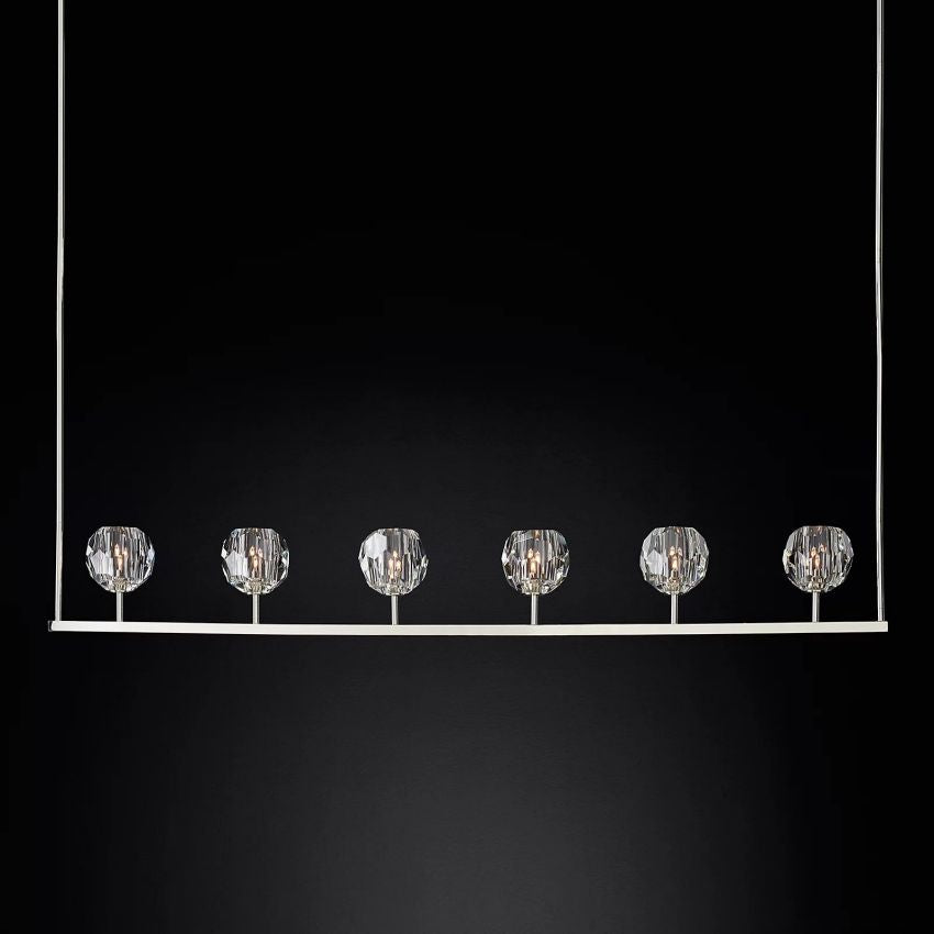 Crysball Linear Chandelier-Meet Lighting