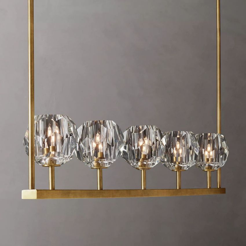 Crysball Linear Chandelier-Meet Lighting