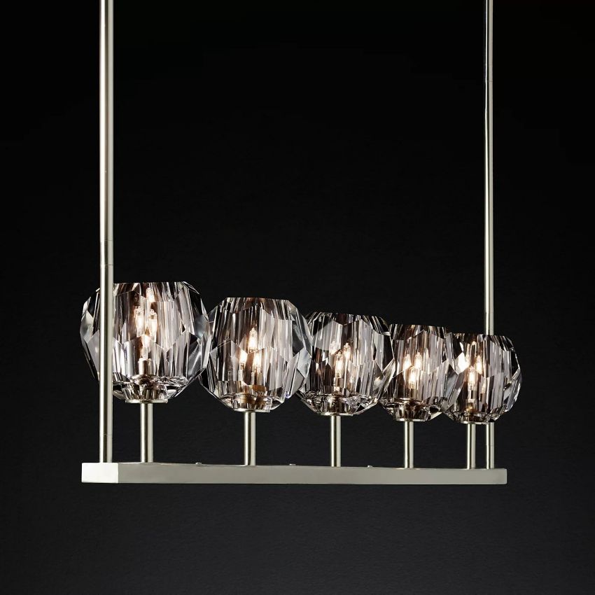 Crysball Linear Chandelier-Meet Lighting