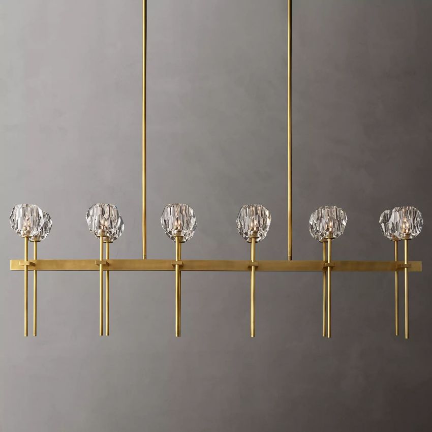 Crysball Linear Chandelier-Meet Lighting