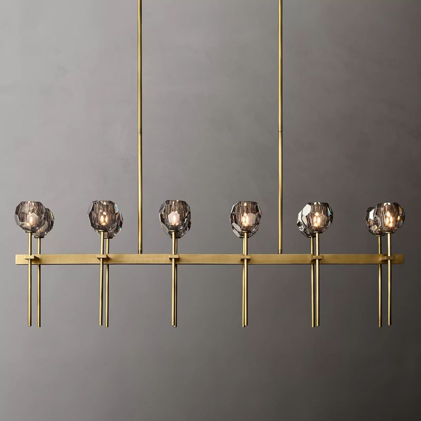 Crysball Linear Chandelier-Meet Lighting