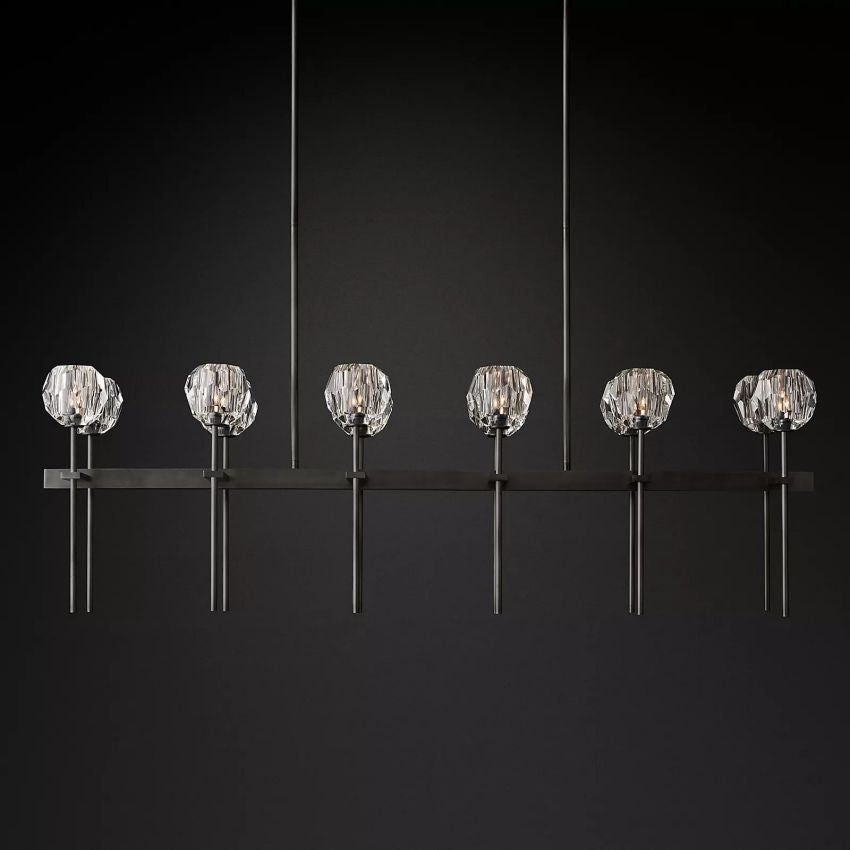 Crysball Linear Chandelier-Meet Lighting