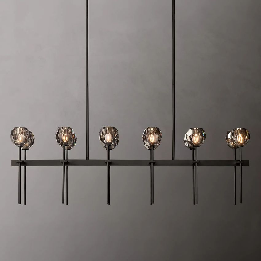 Crysball Linear Chandelier-Meet Lighting