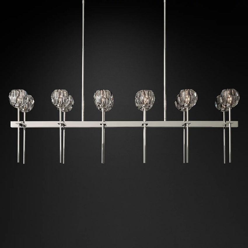 Crysball Linear Chandelier-Meet Lighting