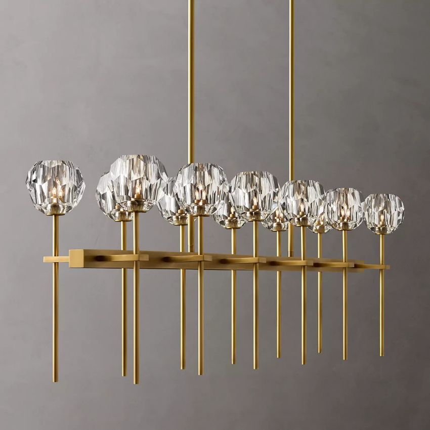 Boule Linear Chandelier-MEET LIGHTING
