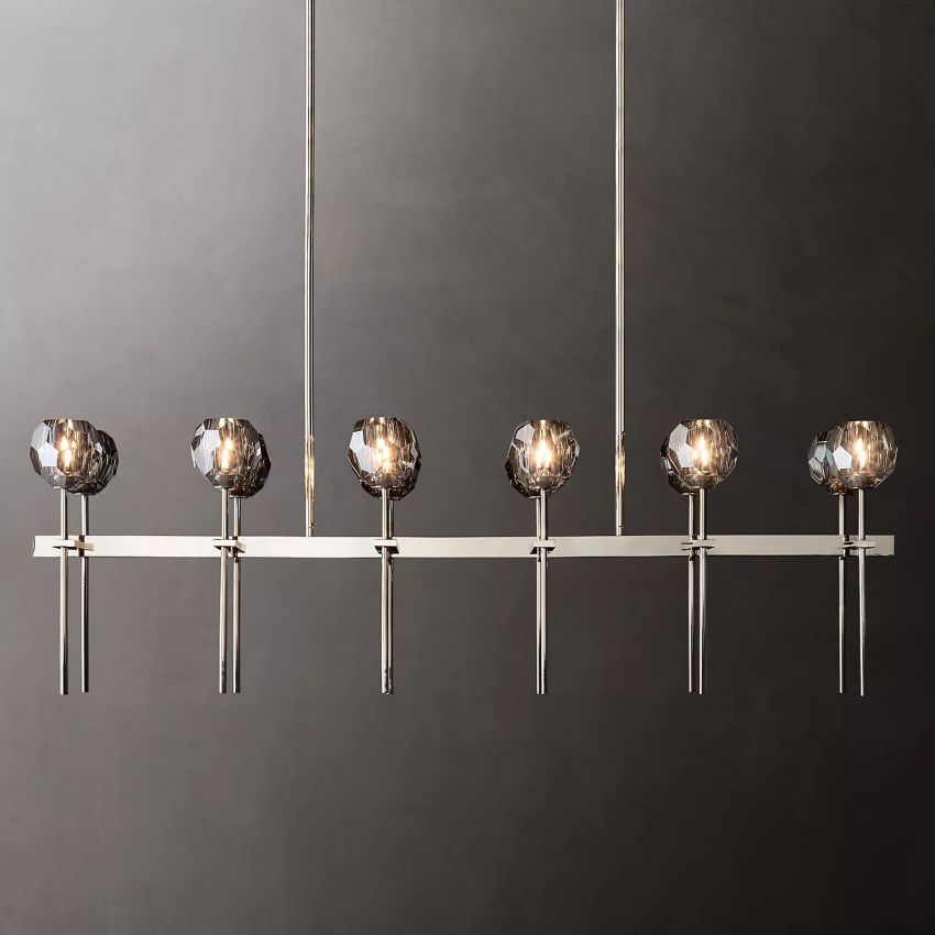 Crysball Linear Chandelier-Meet Lighting