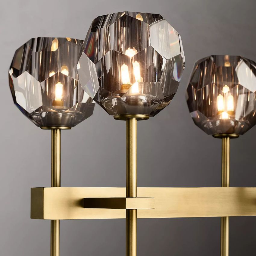 Crysball Linear Chandelier-Meet Lighting