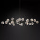 Crysball Oval Chandelier 72"-Meet Lighting