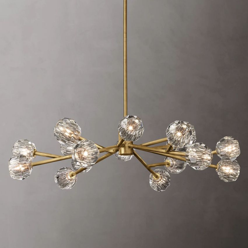 Crysball Round Chandelier-Meet Lighting