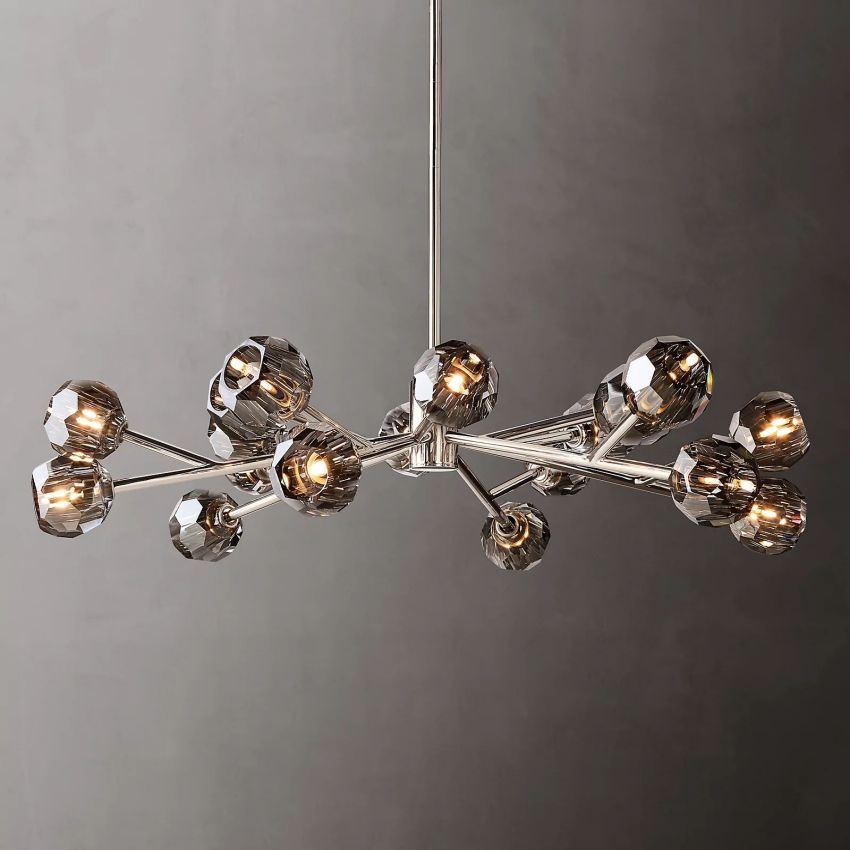 Crysball Round Chandelier-Meet Lighting