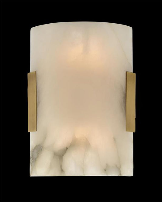 Curved Alabaster Wall Sconce-Meet Lighting