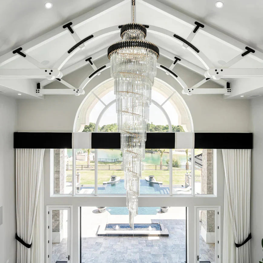Cyrus Multiple Tier Crystal Chandelier-MEET LIGHTING