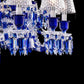 Baccarat Zenith Faunacrystopolis Blue Crystal Chandelier