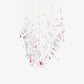 Flying Glass Feather Chandelier