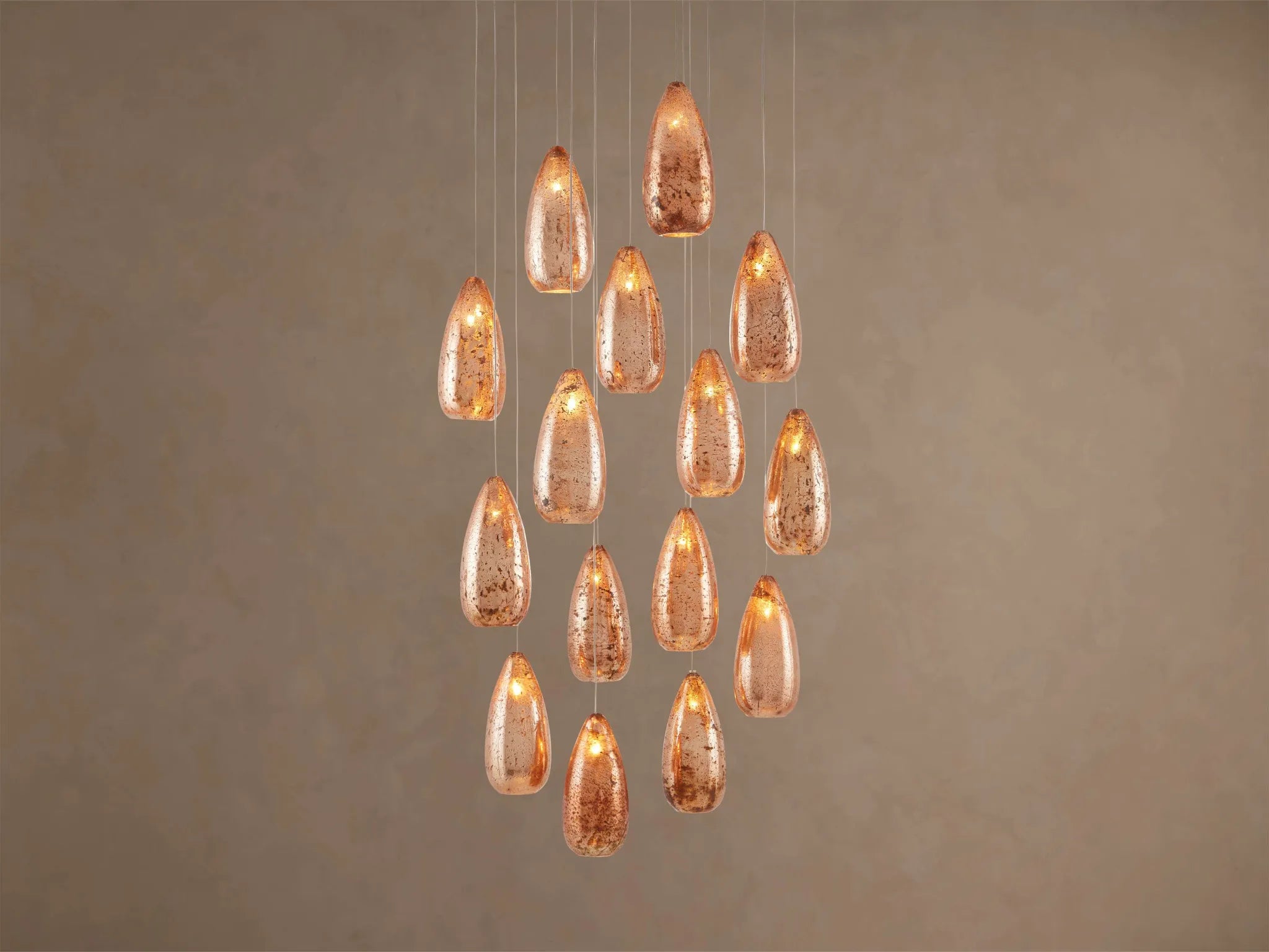 Edda Modern Glass Round Chandelier