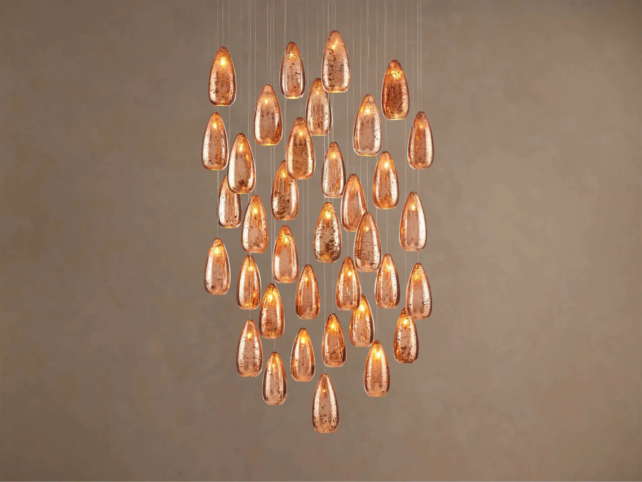 Edda Modern Glass Round Chandelier