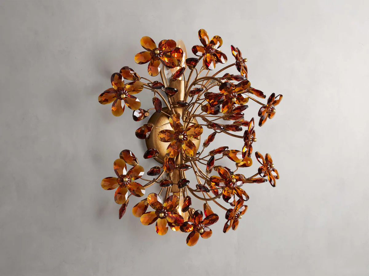 Fiore 2-Light Crystal Wall Sconce