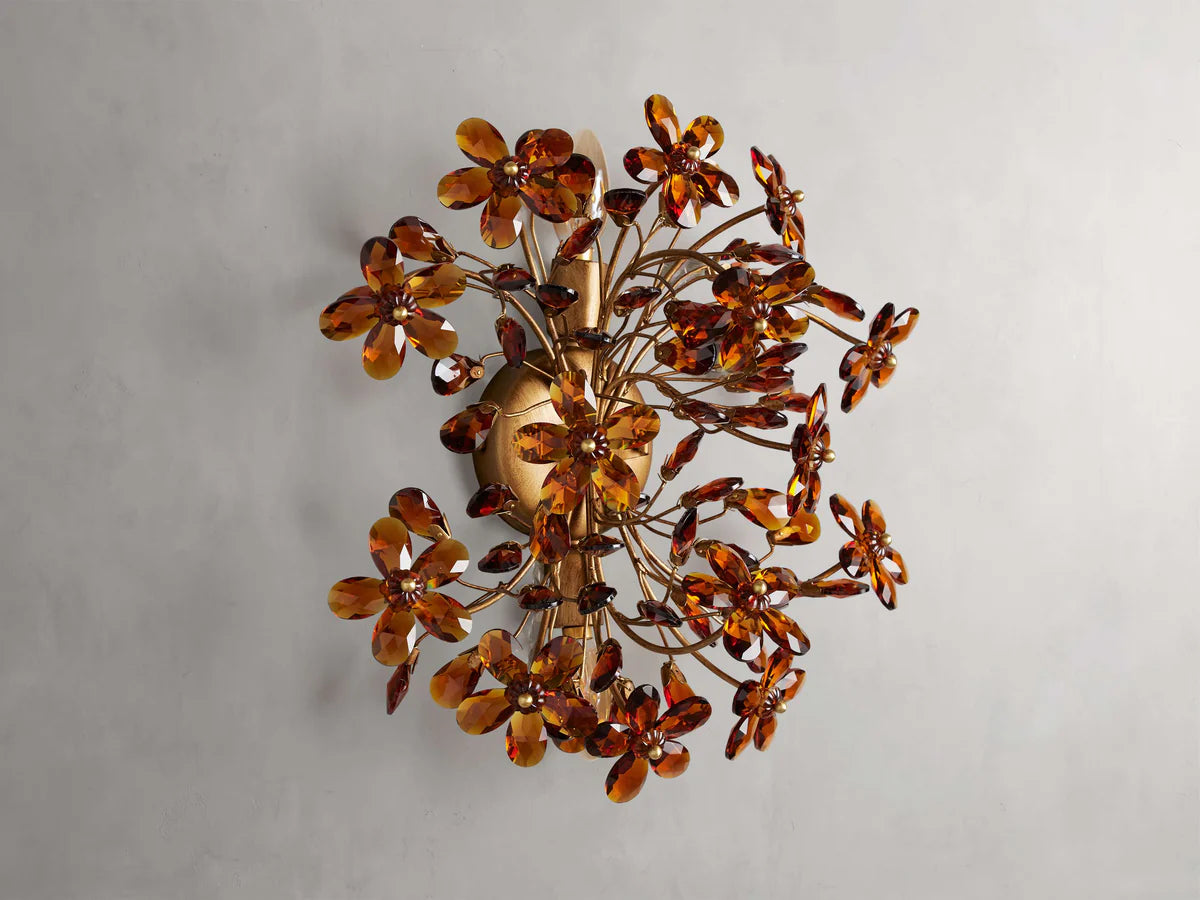Fiore 2-Light Crystal Wall Sconce