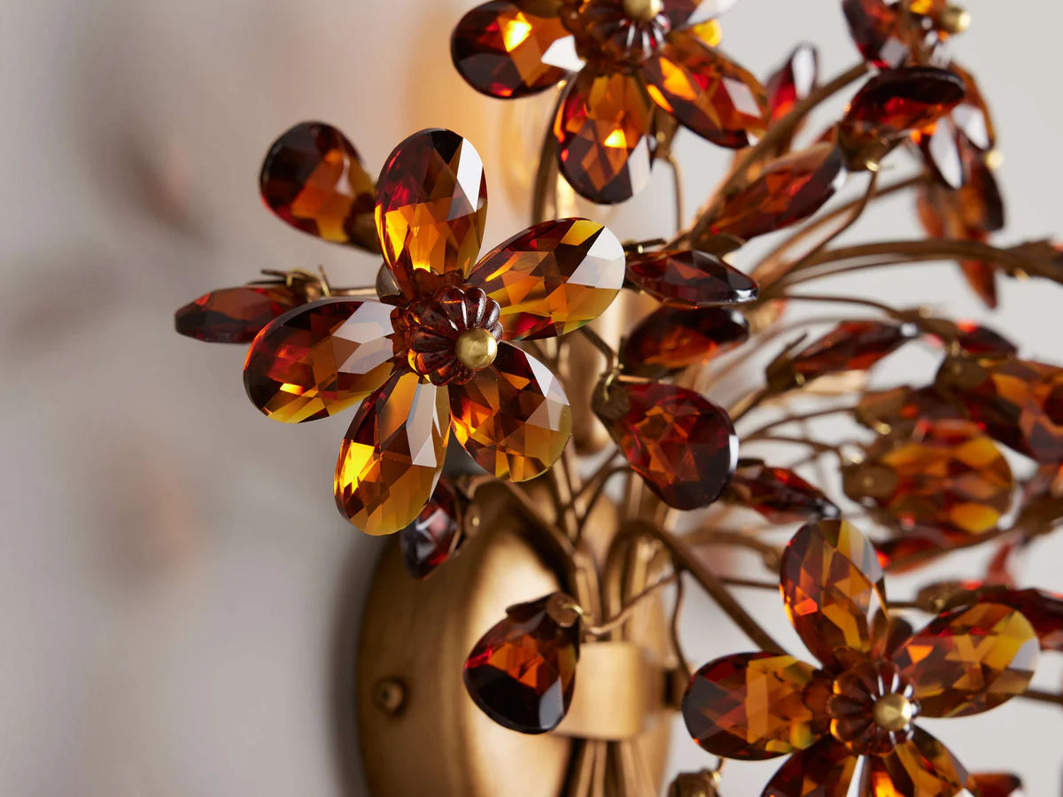 Fiore 2-Light Crystal Wall Sconce