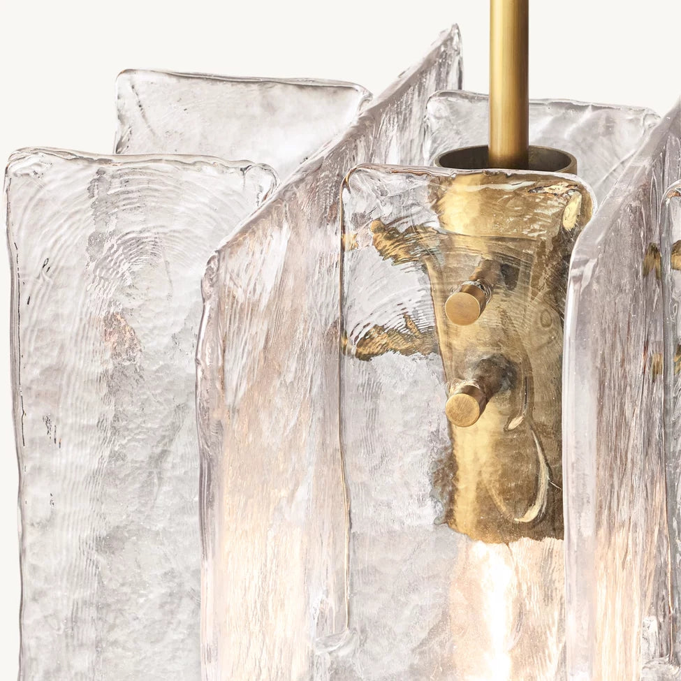 Lattic Clear Glass Pendant Light