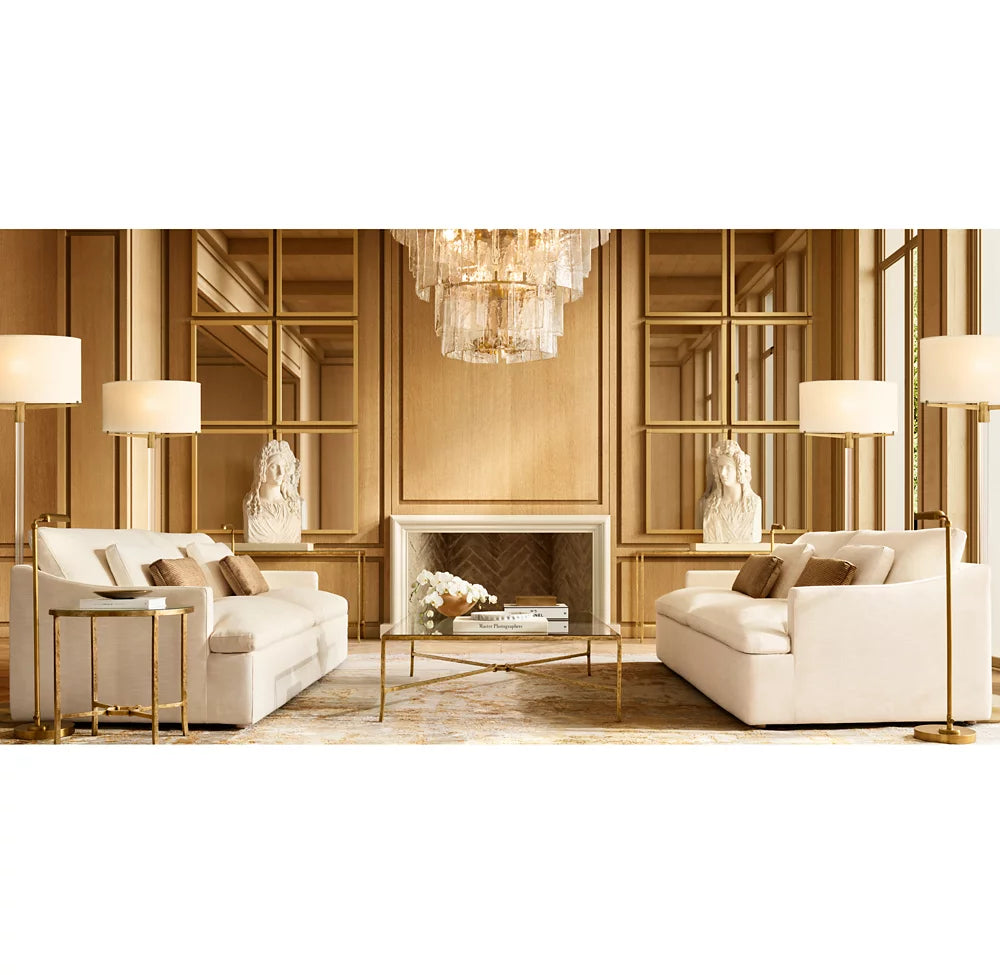 Lattic Clear Glass Tiered Round Chandelier 47"-MEET LIGHTING