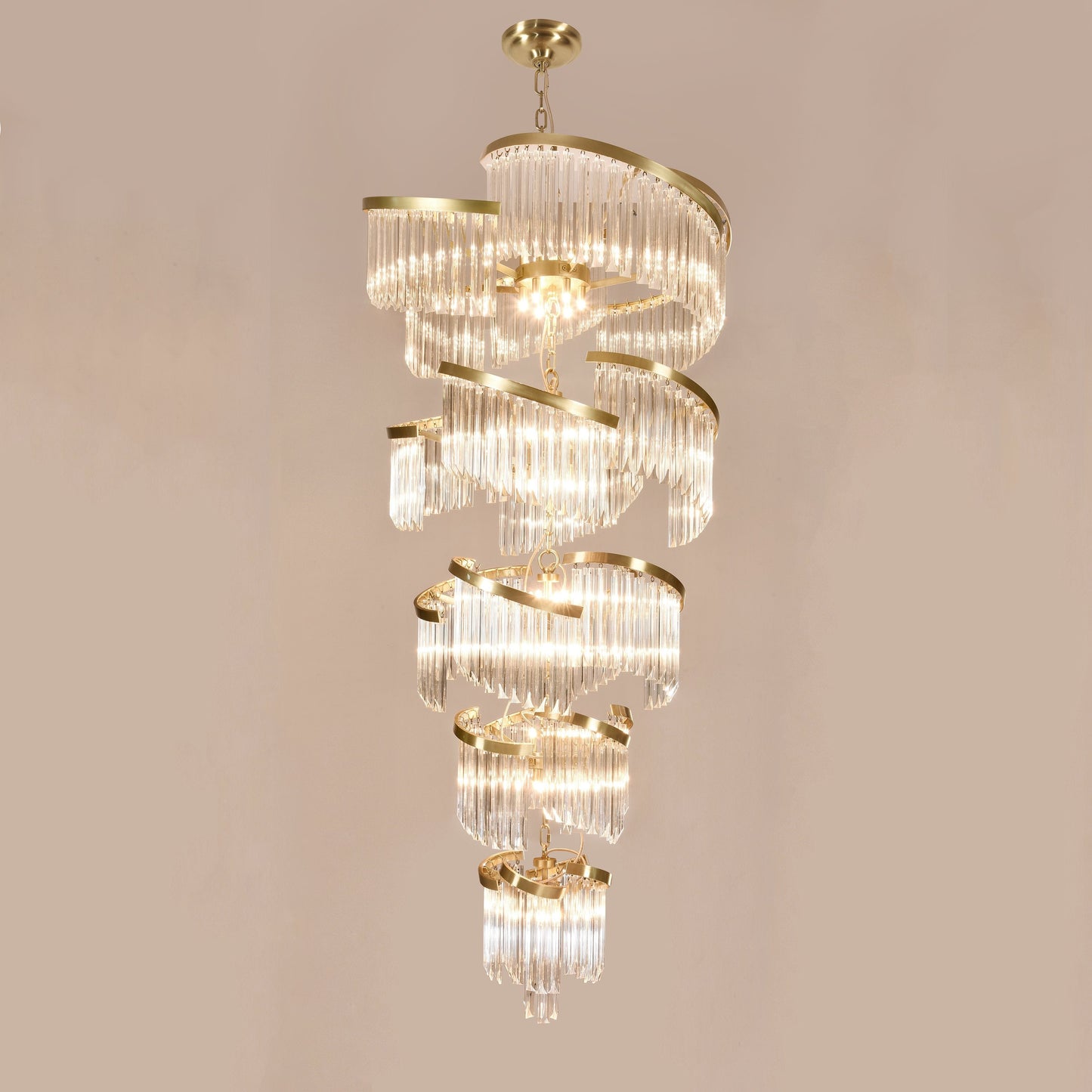 Twin Palms Foyer Crystal Chandelier