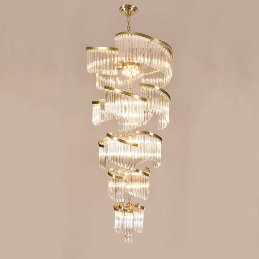 Twin Palms Foyer Crystal Chandelier