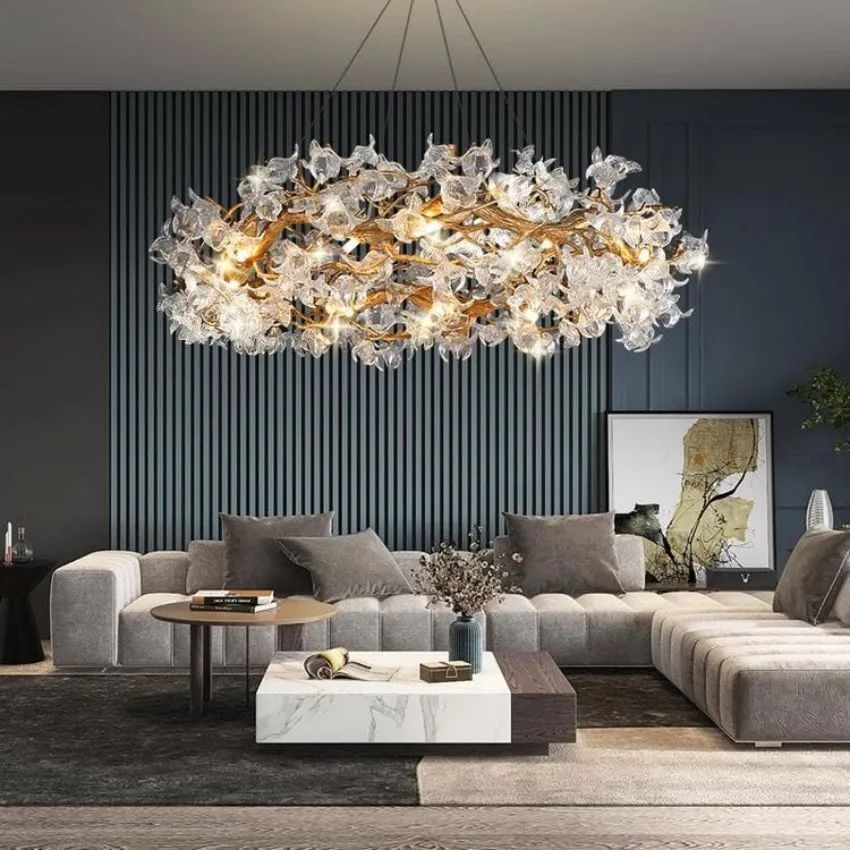 Datura Flower Modern Dining Branch Chandelier-Meet Lighting