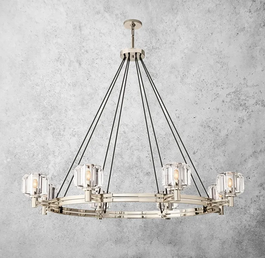 Demaret Double Round Chandelier " 48-Meet Lighting