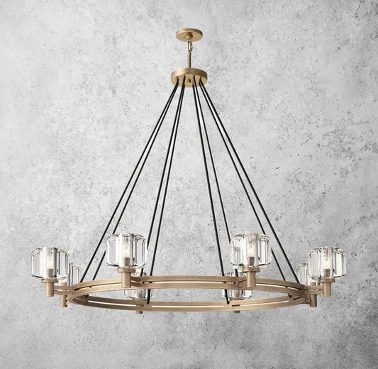 Demaret Double Round Chandelier " 48-Meet Lighting