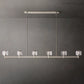 Demart Linear Chandelier 72" for Living Room, Bedroom, Dining Table-Meet Lighting