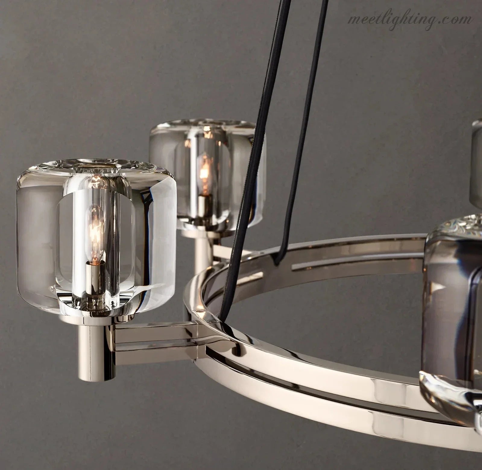 Demart Round Chandelier 36" for Living Room, Bedroom, Dining Table-MEET LIGHTING