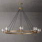 Demart Round Chandelier 60" for Living Room, Bedroom, Dining Table-Meet Lighting