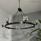 Demart Round Chandelier 60" for Living Room, Bedroom, Dining Table-Meet Lighting