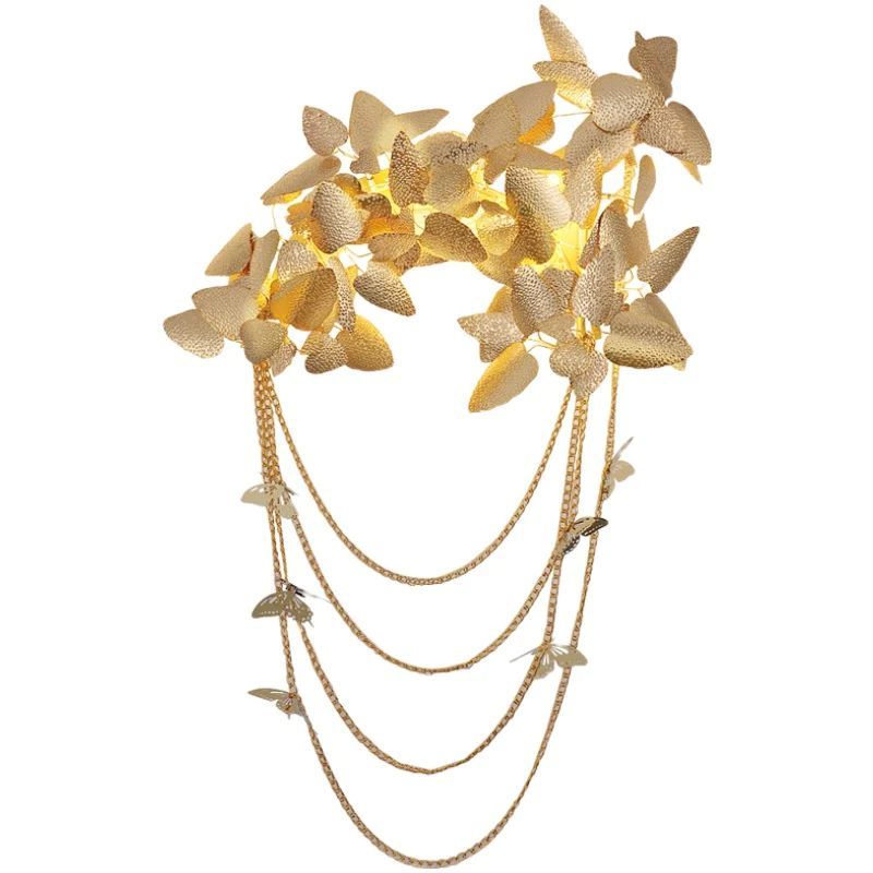 Diem Gold Leaf Decor Sconce-Meet Lighting