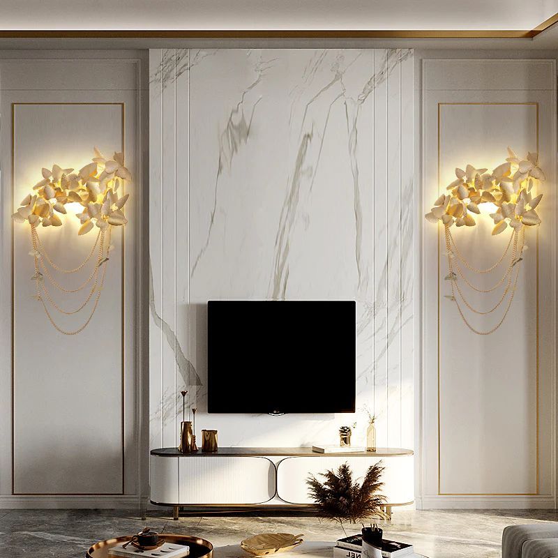 Diem Gold Leaf Decor Sconce-Meet Lighting