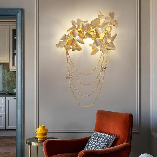 Diem Gold Leaf Decor Sconce