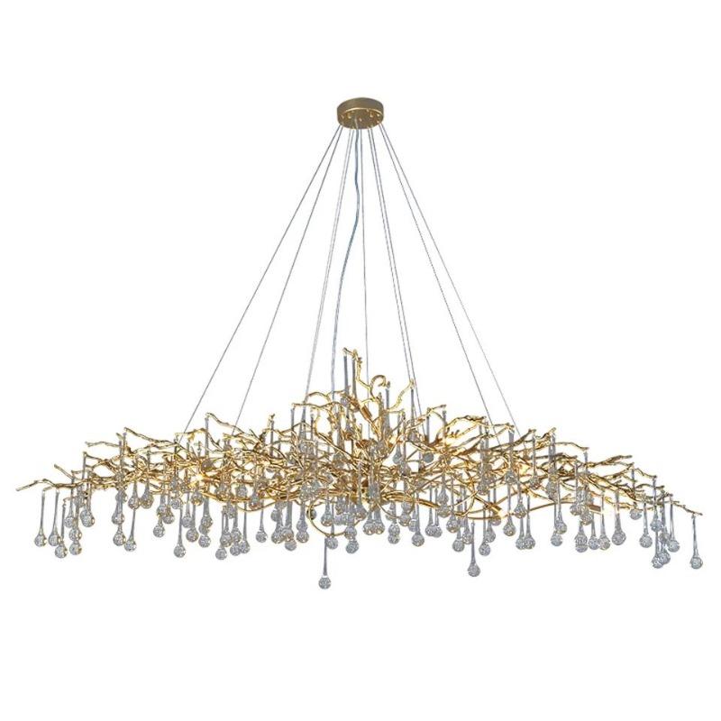 Doris Branch Crystal Chandelier Light-MEET LIGHTING