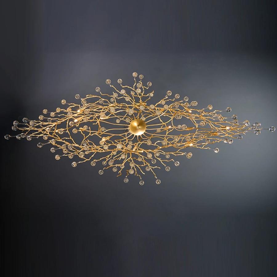 Doris Branch Crystal Chandelier Light-MEET LIGHTING