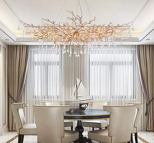 Doris Branch Crystal Chandelier Light-Meet Lighting